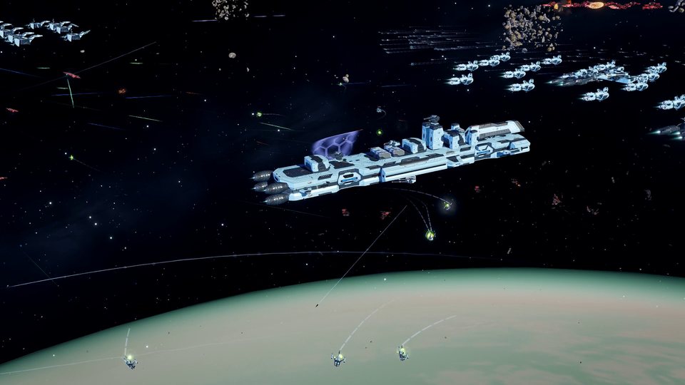 Fleets in an asteroid field