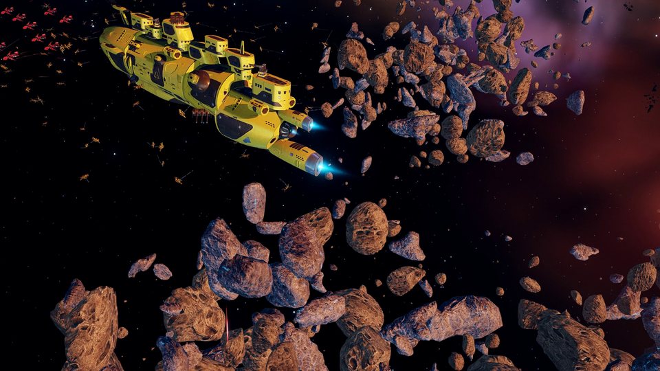 Units under fire in a nebula